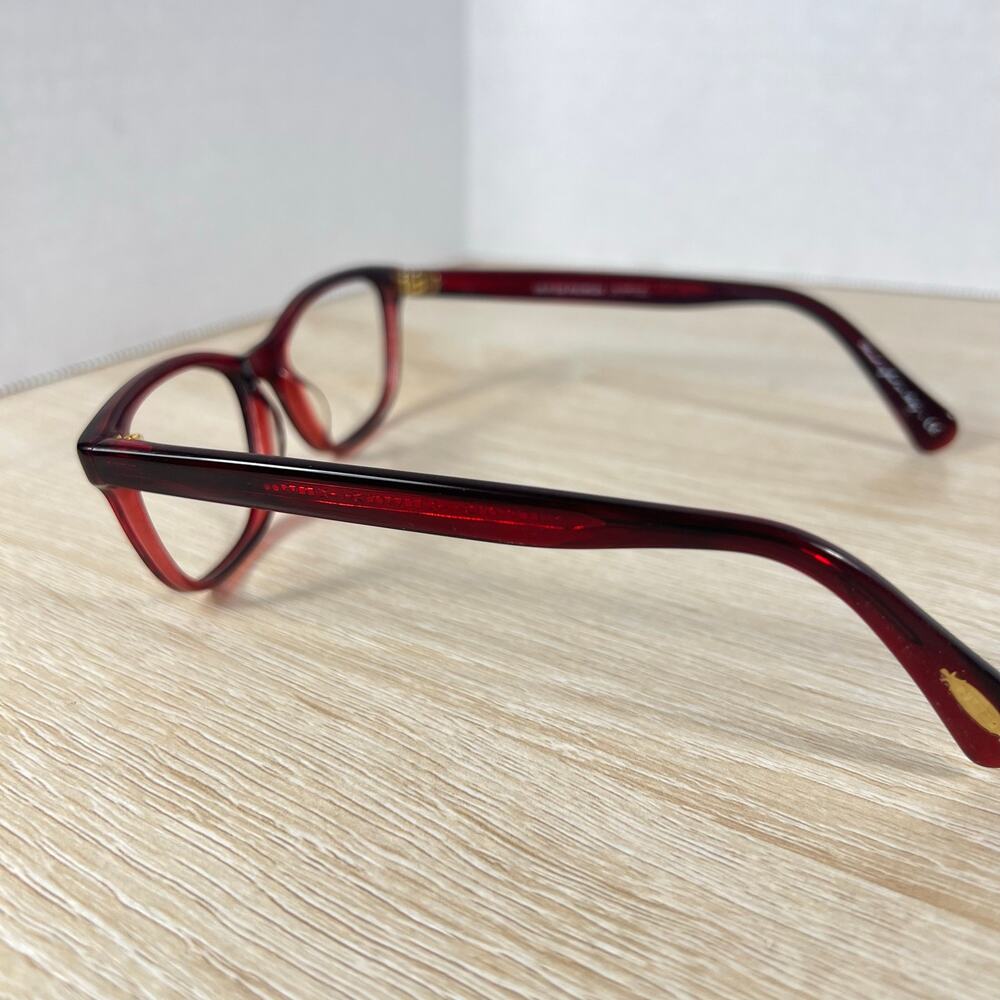 Oliver Peoples OV5194 1053 Follies Eyeglasses Red Frames Only 49-16-140 Italy - Picture 6 of 10